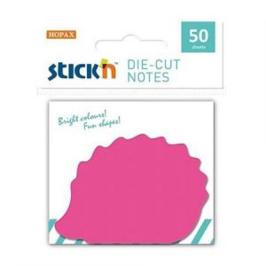 Notes samoprzylepny Stick'n Jeż różowy neon 70x70mm, 50szt